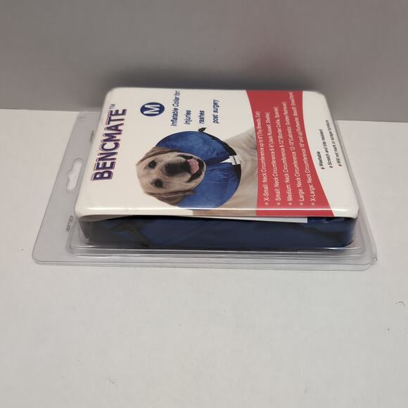 Bencmate Protective Inflatable Collar for Dogs and Cats Medium Blue Post Surgery - Picture 3 of 7